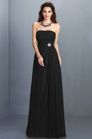 Robe demoiselle d'honneur longue avec zip a-ligne de bustier de princesse - photo 2