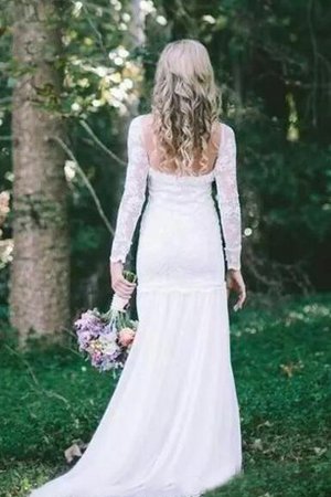 Robe de mariée classique attirent longue en dentelle avec manche longue - photo 2