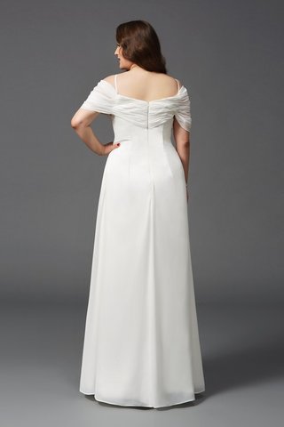 Robe de bal de princesse avec zip lache en chiffon avec manche courte - photo 2