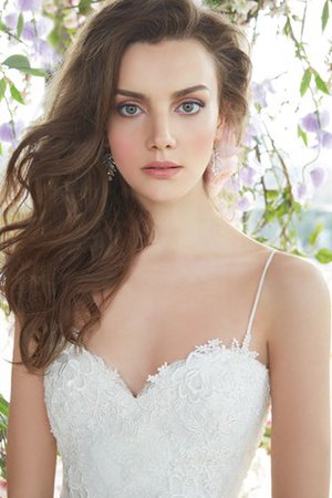 Robe de mariée longue naturel de sirène manche nulle avec zip - photo 2