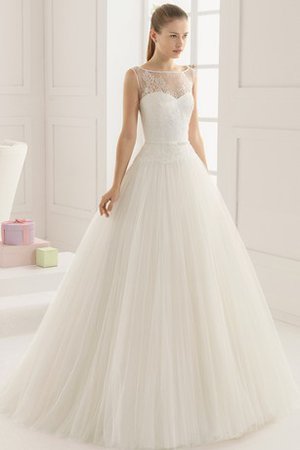 Robe de mariée plissage naturel en salle de traîne moyenne avec mousseline - photo 1