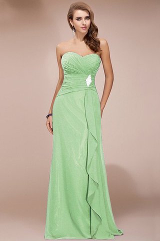 Robe demoiselle d'honneur avec zip avec perle col en forme de cœur avec chiffon en forme - photo 26