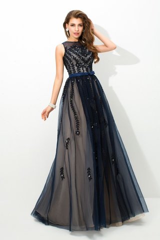 Robe de bal longue de princesse textile en tulle avec sans manches jusqu'au sol - photo 4