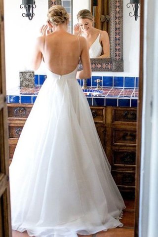 Robe de mariée de princesse en tulle de traîne courte de col en v attrayant - photo 2