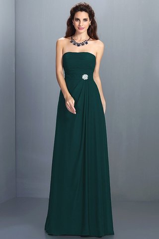 Robe demoiselle d'honneur longue avec zip a-ligne de bustier de princesse - photo 9