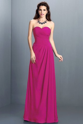 Robe demoiselle d'honneur longue avec chiffon de princesse au drapée avec zip - photo 11