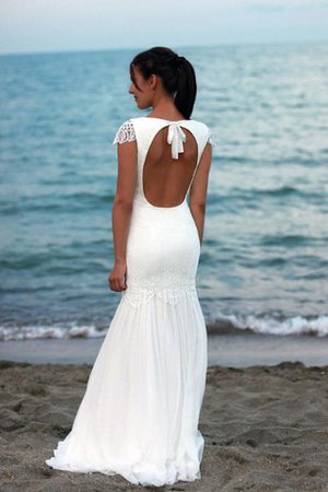 Robe de mariée sexy de col bateau au bord de la mer de sirène longueur au ras du sol - photo 2