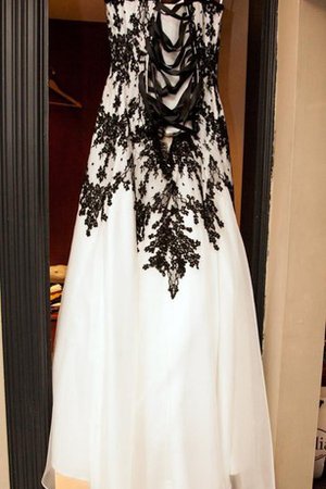 Robe de mariée intemporel simple avec décoration dentelle appliques avec sans manches - photo 2