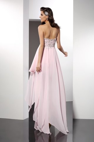 Robe de cocktail appliques de princesse asymétrique avec sans manches fermeutre eclair - photo 2