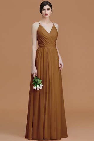 Robe demoiselle d'honneur naturel ruché manche nulle avec chiffon fermeutre eclair - photo 9