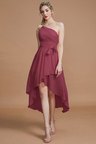 Robe demoiselle d'honneur naturel avec chiffon silhouette asymétrique avec zip ligne a - photo 10