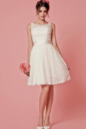 Robe de mariée impressioé plissage de col bateau a plage trou de serrure - photo 2