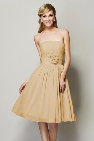 Robe demoiselle d'honneur bref naturel fermeutre eclair manche nulle avec chiffon - photo 10