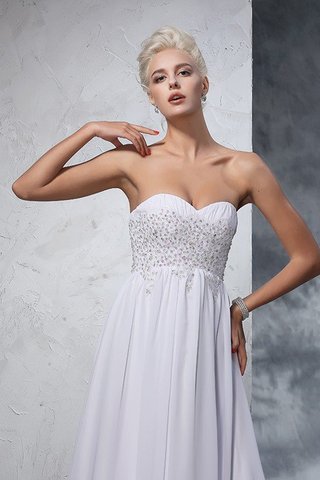 Robe de mariée fermeutre eclair avec perle avec sans manches de princesse avec chiffon - photo 6