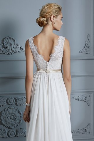 Robe de mariée ligne a de traîne moyenne mode avec chiffon naturel - photo 8