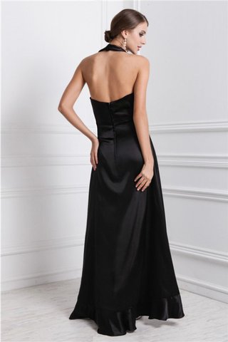 Robe de bal avec sans manches avec zip asymétrique haut bas a-ligne - photo 2