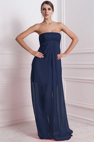 Robe demoiselle d'honneur longue avec sans manches de princesse ligne a avec chiffon - photo 8