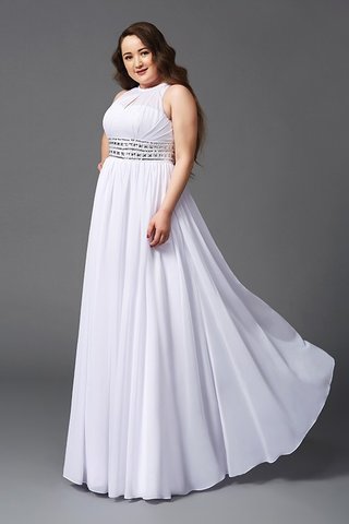 Robe de bal longue en chiffon de princesse avec perle longueur au ras du sol - photo 4