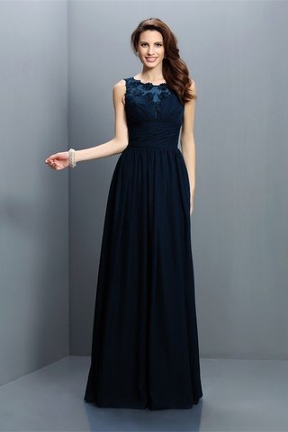 Robe demoiselle d'honneur plissage longue avec zip avec chiffon jusqu'au sol - photo 10