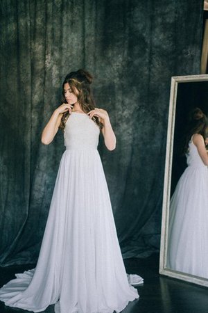 Robe de mariée facile distinguee plissé au bord de la mer en dentelle - photo 1