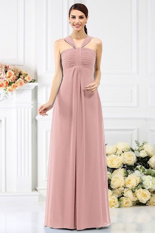 Robe demoiselle d'honneur plissé avec chiffon avec fronce fermeutre eclair ligne a - photo 21