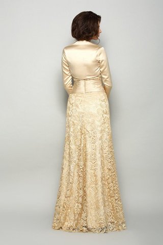 Robe mère de mariée longue de princesse longueur au ras du sol de col en cœur en satin - photo 2