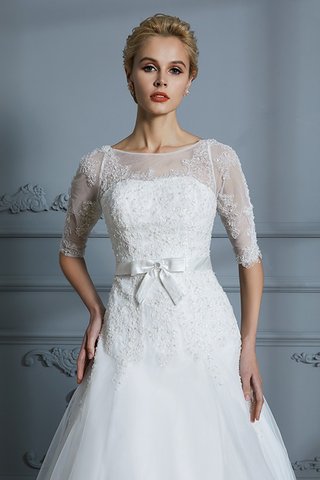 Robe de mariée de princesse magnifique avec sans manches avec manche 1/2 naturel - photo 7