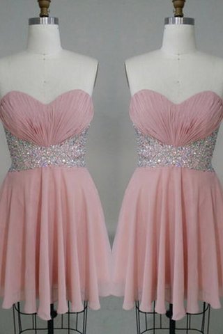 Robe de bal bref de col en cœur a-ligne avec sans manches avec chiffon - photo 2