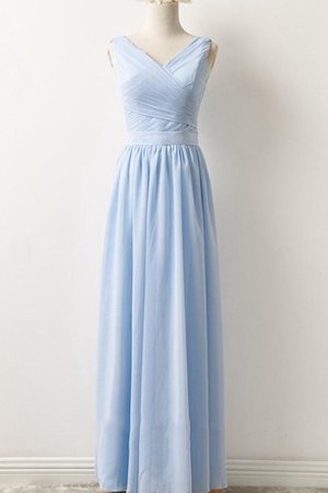 Robe demoiselle d'honneur courte distinguee longueur au ras du sol ruché en chiffon - photo 1