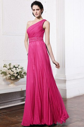 Robe demoiselle d'honneur longue avec chiffon au drapée fermeutre eclair avec perle - photo 9