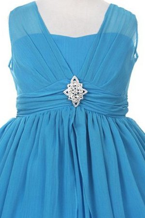 Robe de cortège enfant plissé ligne a avec manche épeules enveloppants avec perle - photo 2