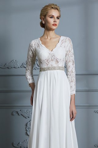 Robe de mariée avec chiffon de princesse charmant avec décoration dentelle naturel - photo 7