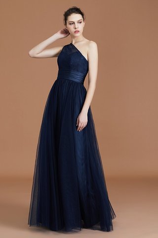 Robe demoiselle d'honneur en tulle en chiffon de princesse fermeutre eclair attrayant - photo 4