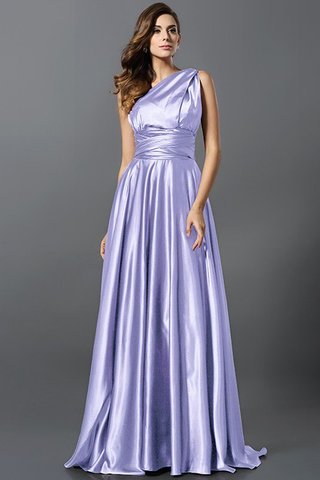 Robe demoiselle d'honneur longue plissage de princesse en satin soyeux ligne a - photo 29