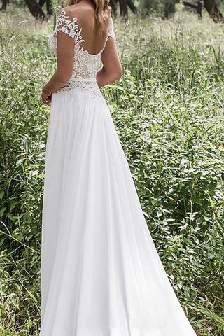 Robe de mariée naturel ligne a de princesse v encolure avec sans manches - photo 2