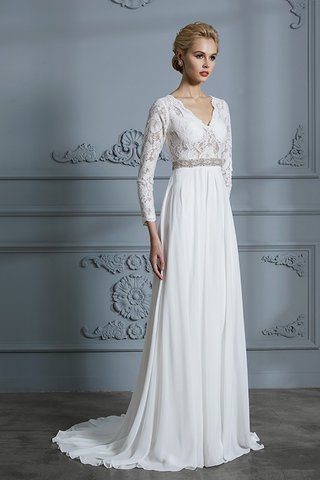 Robe de mariée avec chiffon de princesse charmant avec décoration dentelle naturel - photo 4