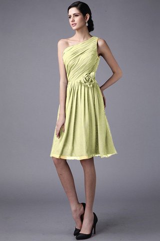 Robe demoiselle d'honneur plissé naturel au drapée avec chiffon avec sans manches - photo 9