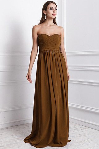 Robe demoiselle d'honneur de lotus fermeutre eclair en forme avec sans manches en chiffon - photo 7