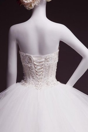 Robe de mariée brillant en dentelle avec chiffon en tulle avec perle - photo 2