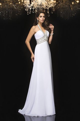 Robe de bal longue manche nulle de tour de ceinture en haute de princesse a-ligne - photo 5