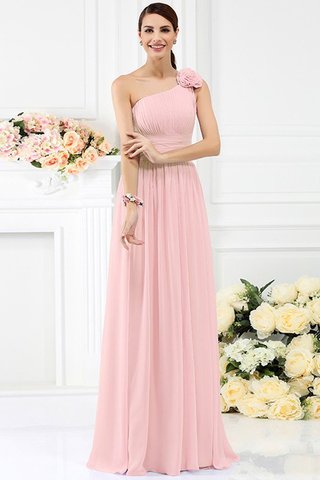 Robe demoiselle d'honneur plissé manche nulle avec chiffon avec zip avec fronce - photo 21