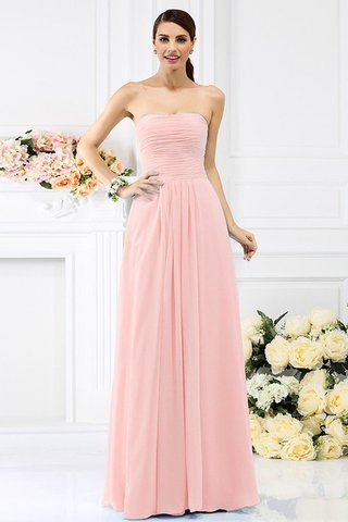 Robe demoiselle d'honneur longue plissage au drapée de bustier en chiffon - photo 21