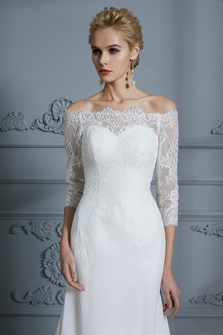 Robe de mariée avec manche 1/2 epaule nue onirique de sirène naturel - photo 7