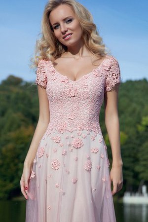 Robe de bal vintage simple ligne a en tulle de lotus - photo 2