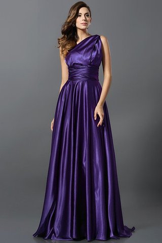 Robe demoiselle d'honneur longue plissage de princesse en satin soyeux ligne a - photo 36