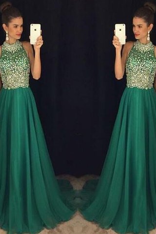 Robe de bal avec sans manches en chiffon angélique de dos nu naturel - photo 2