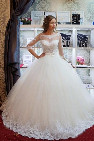 Robe de mariée avec sans manches divin de mode de bal appliques cordon - photo 2