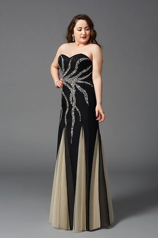 Robe de bal longue lache col en forme de cœur avec chiffon avec perle - photo 4