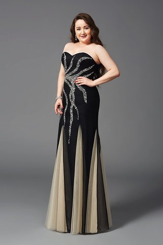 Robe de bal longue lache col en forme de cœur avec chiffon avec perle - photo 5