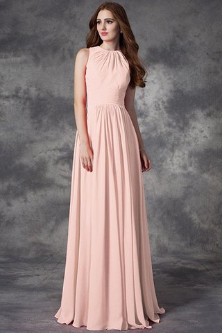 Robe demoiselle d'honneur naturel avec chiffon avec sans manches de lotus ligne a - photo 22